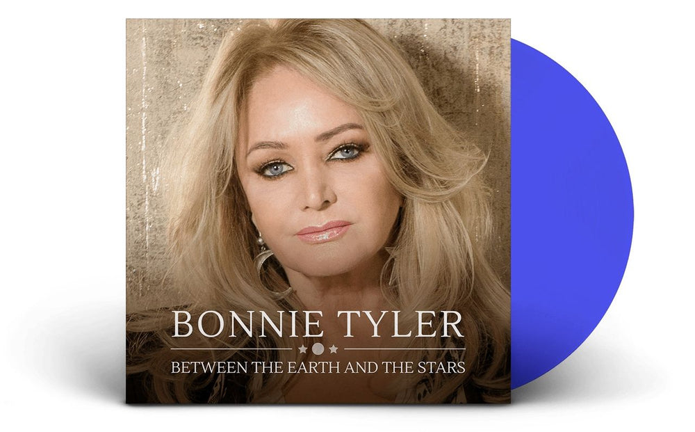 Bonnie Tyler Between The Earth And The Stars - NAD2020 - Blue Vinyl UK vinyl LP album (LP record) 0215189EMU