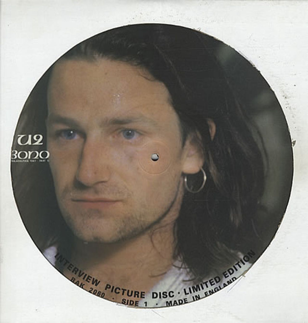 Bono Interview Picture Disc UK picture disc LP (vinyl picture disc album) BAK2060