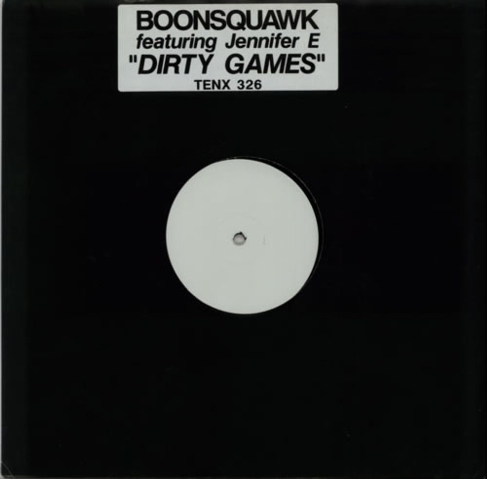 Boonsquawk Dirty Games - White Label UK Promo 12" vinyl single (12 inch record / Maxi-single) TENX326