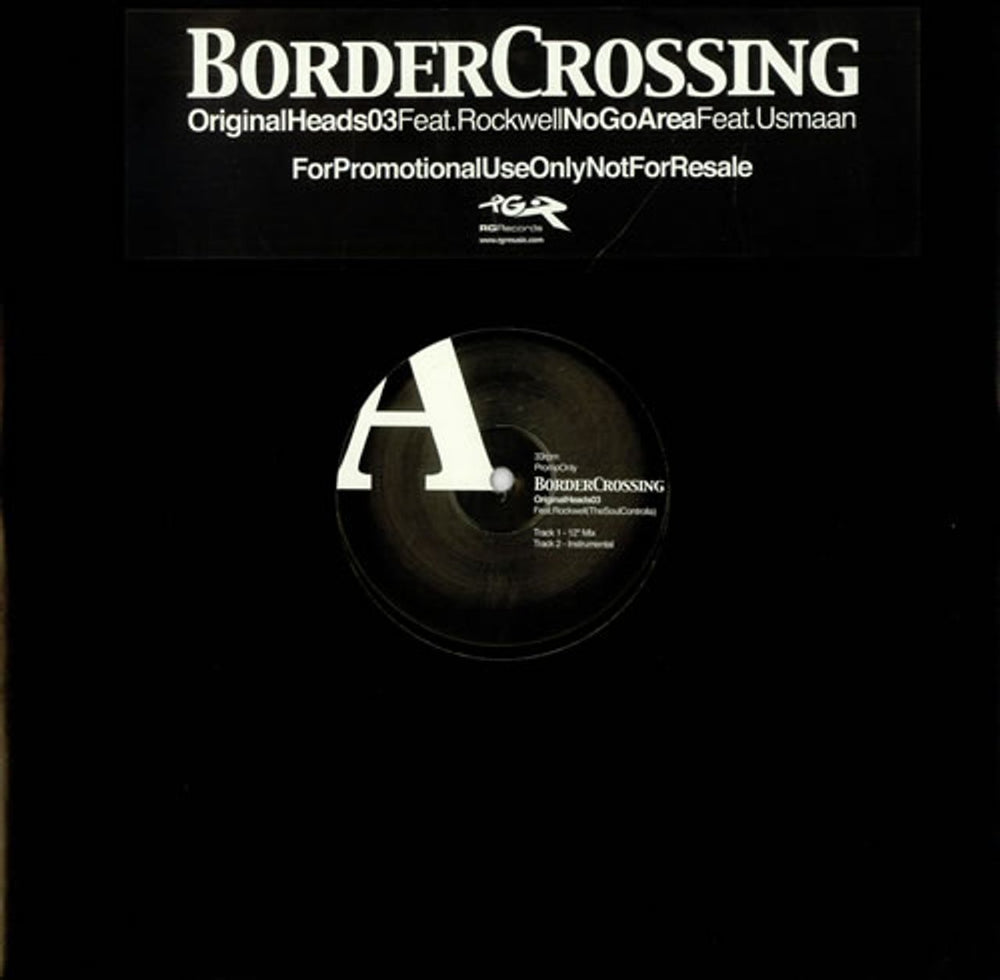 Border Crossing Original Heads 03 UK Promo 12" vinyl single (12 inch record / Maxi-single) PROMO 12"