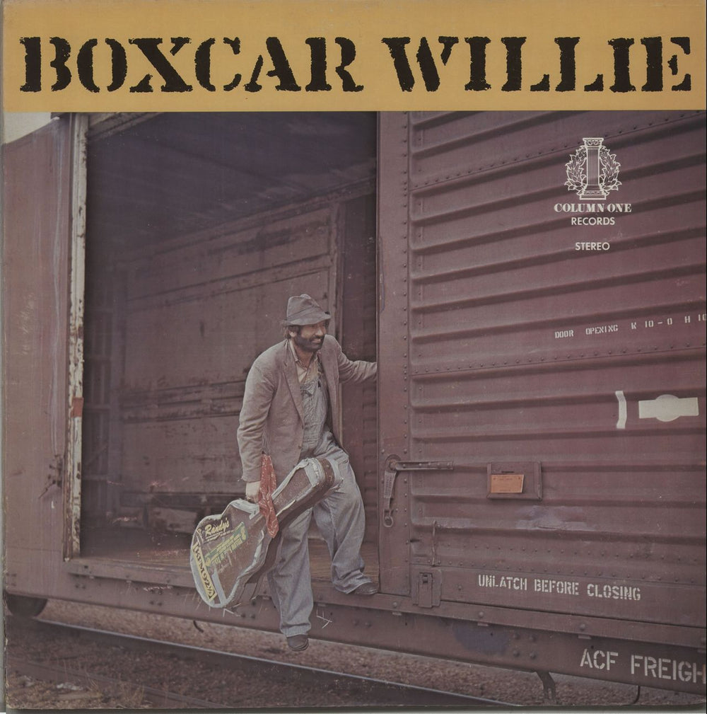 Boxcar Willie Boxcar Willie - Autographed US vinyl LP album (LP record) AL-C-1001