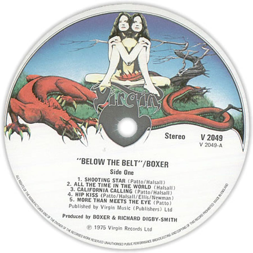 Boxer Below The Belt - 1st UK vinyl LP album (LP record) B.XLPBE377334