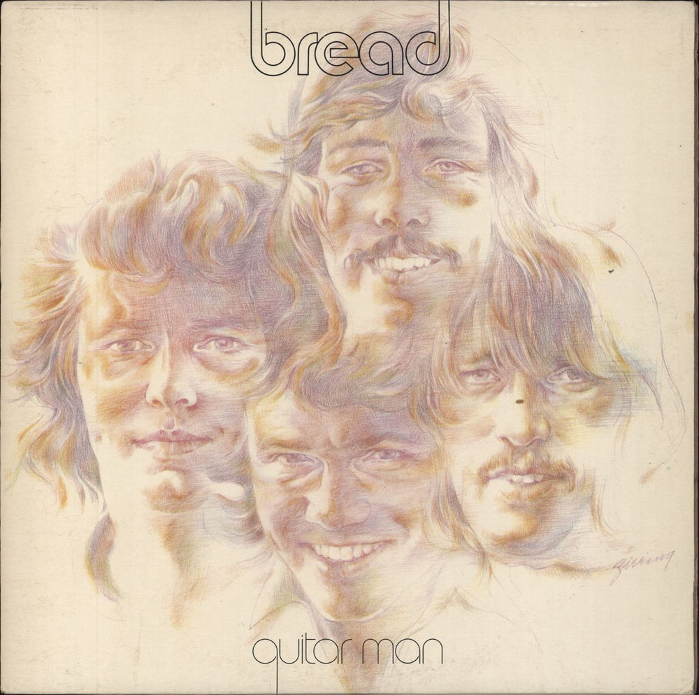 Bread Guitar Man + lyric inner - Smooth sleeve UK vinyl LP album (LP record) K52004