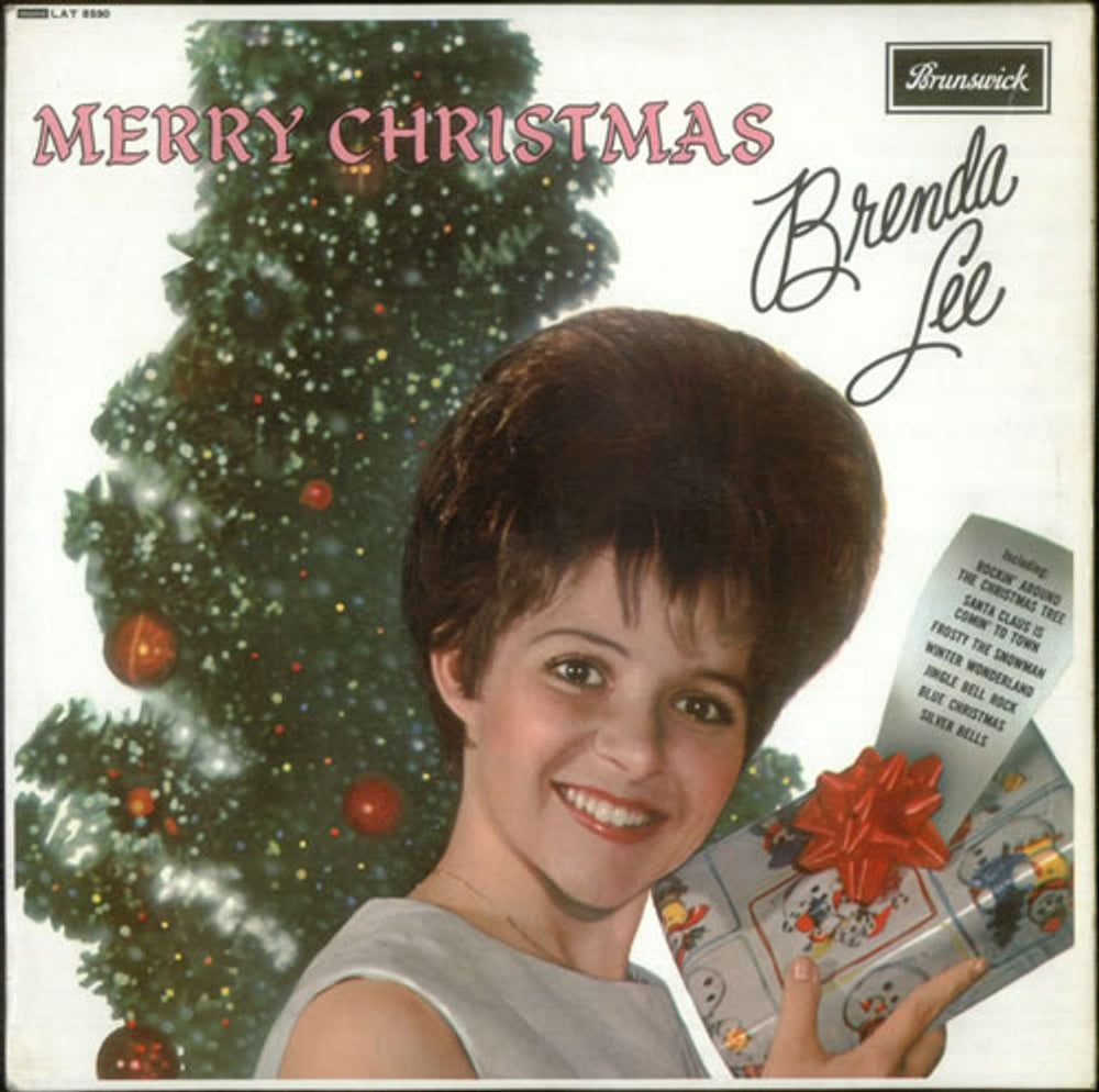 Brenda Lee Merry Christmas UK vinyl LP album (LP record) LAT8590