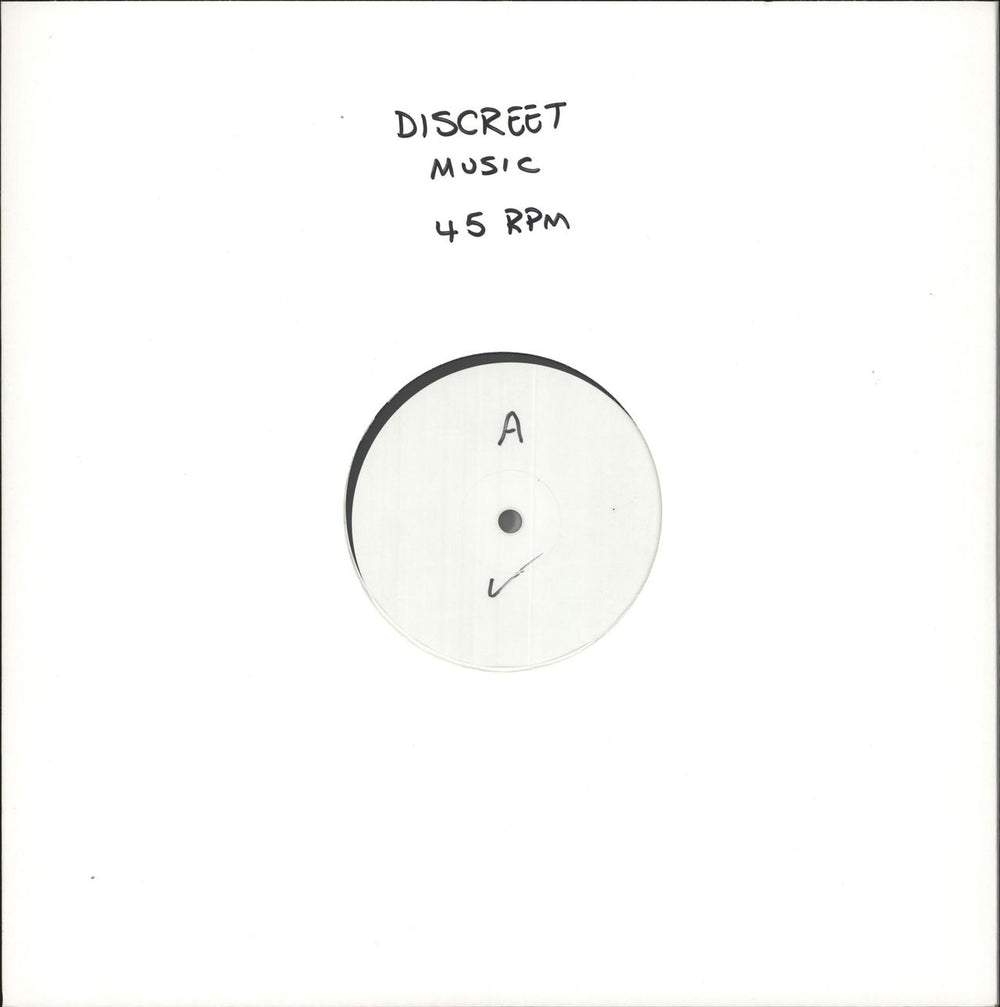 Brian Eno Discreet Music - 45rpm 180 Gram White Label Test UK Promo 2-LP vinyl record set (Double LP Album) B139011