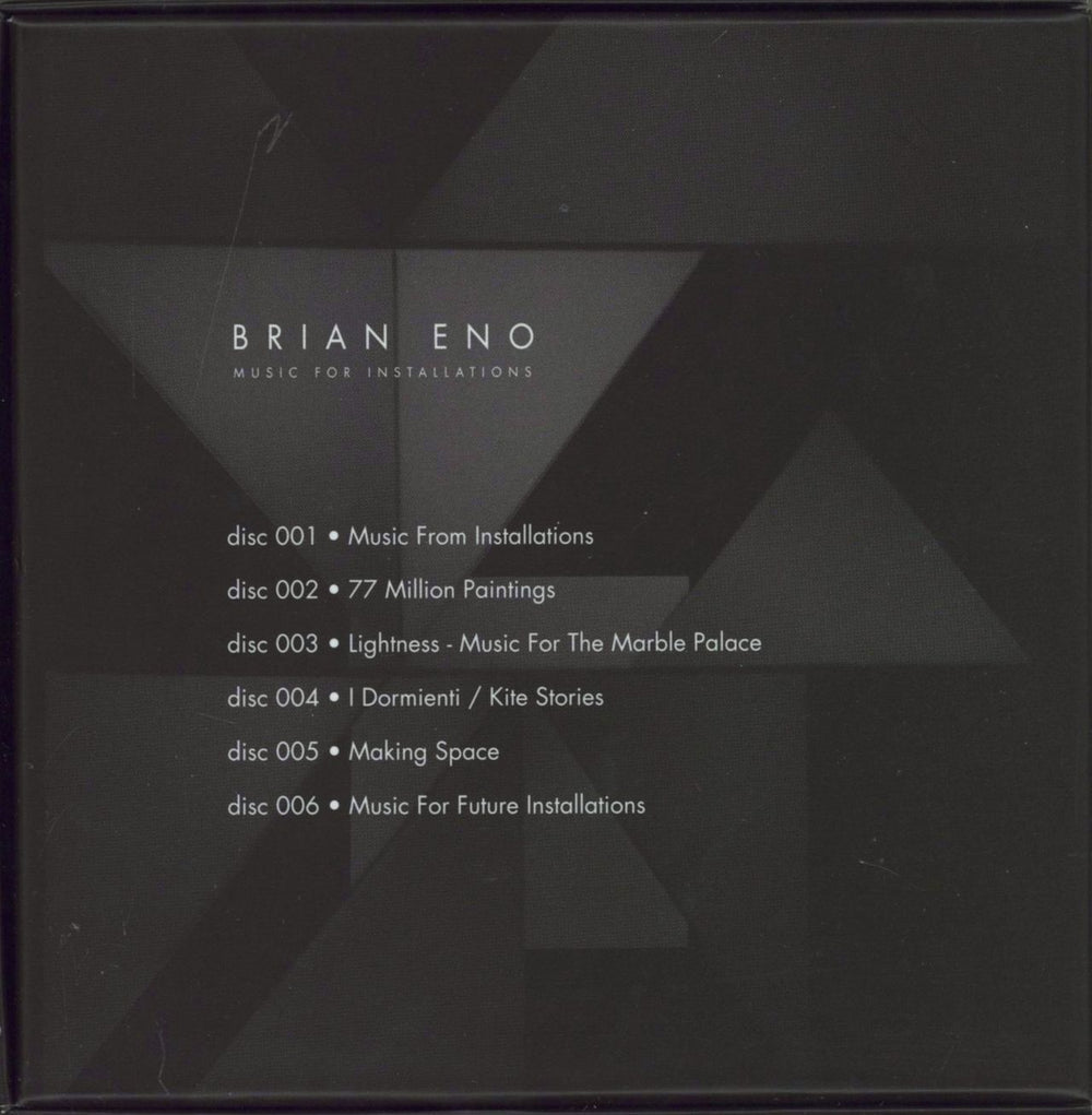 Brian Eno Music For Installations UK CD Album Box Set 602567177722