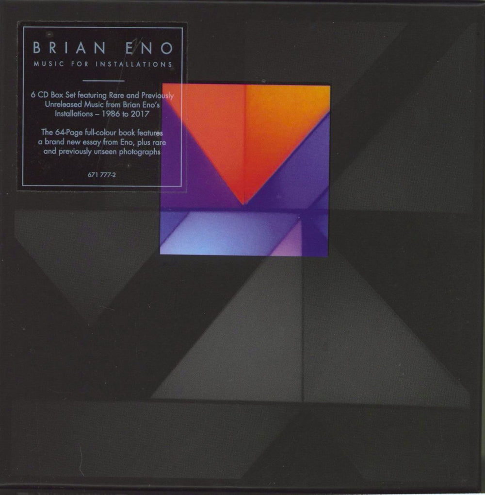 Brian Eno Music For Installations UK CD Album Box Set 671777-2