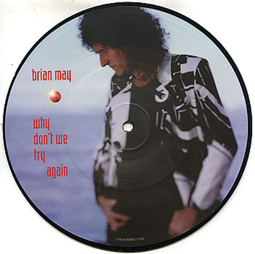 Brian May Why Don't We Try Again UK 7" vinyl picture disc (7 inch picture disc single) MAY7PWH120945