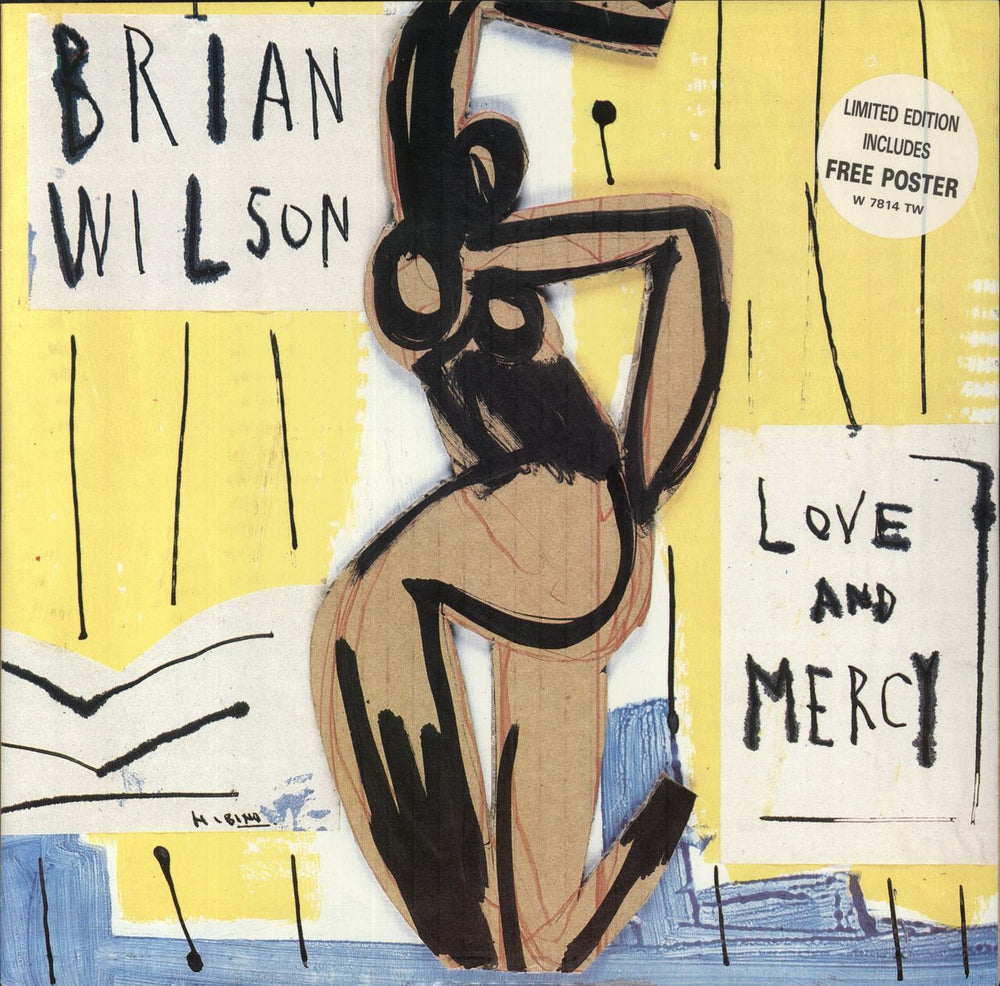 Brian Wilson Love And Mercy + Poster UK 12" vinyl single (12 inch record / Maxi-single) W7814T