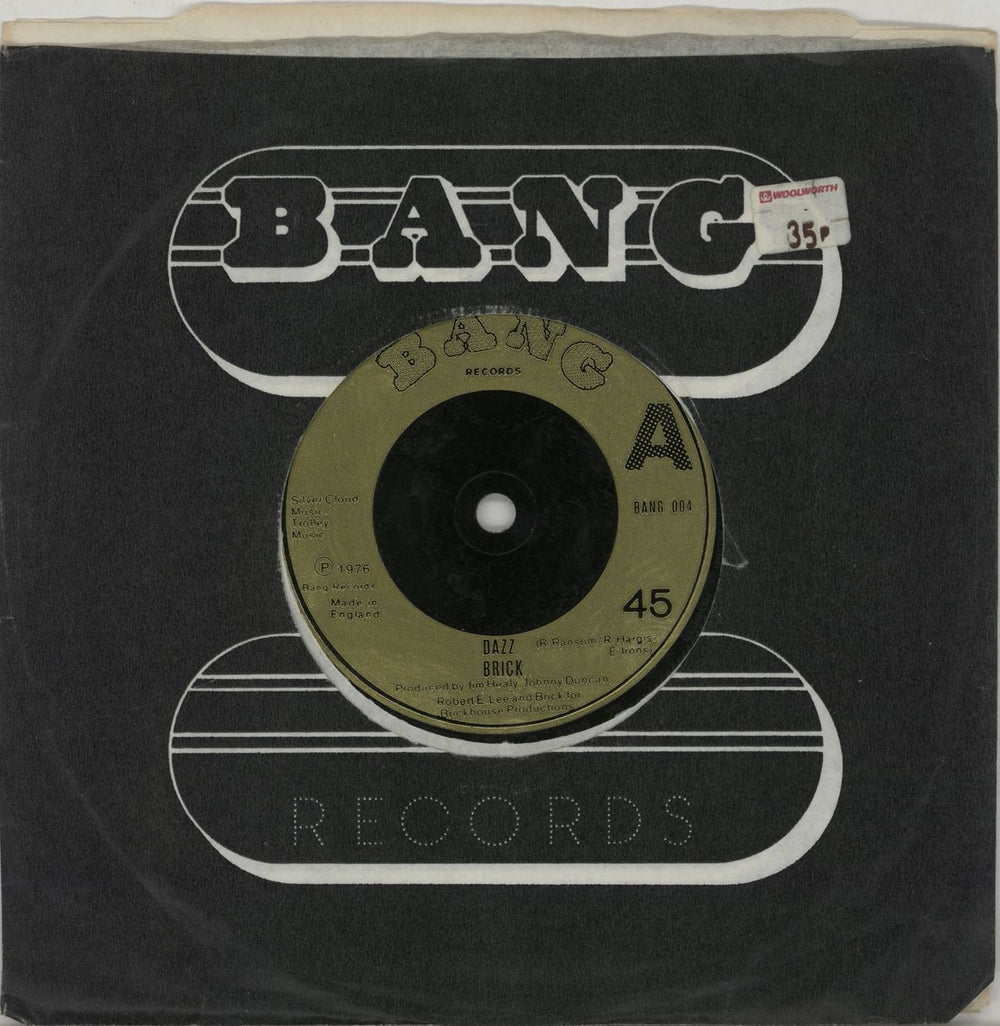 Brick Dazz UK 7" vinyl single (7 inch record / 45) BANG004