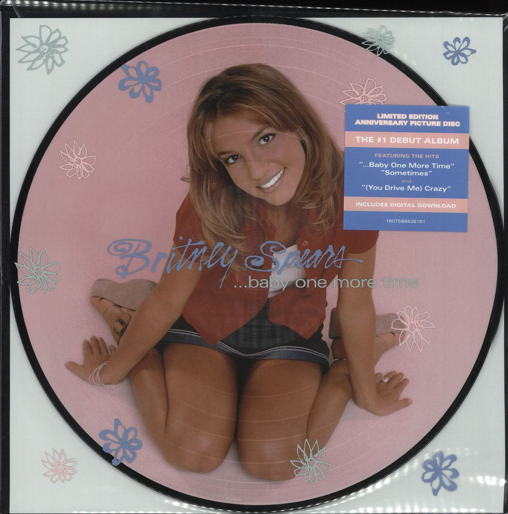 Britney Spears Baby One More Time - Stickered UK picture disc LP (vinyl picture disc album) 19075886261S1