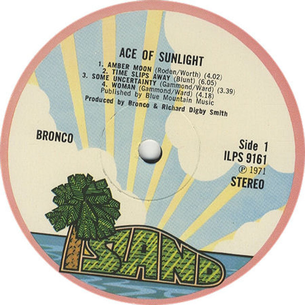 Bronco Ace Of Sunlight UK vinyl LP album (LP record) NBOLPAC260968