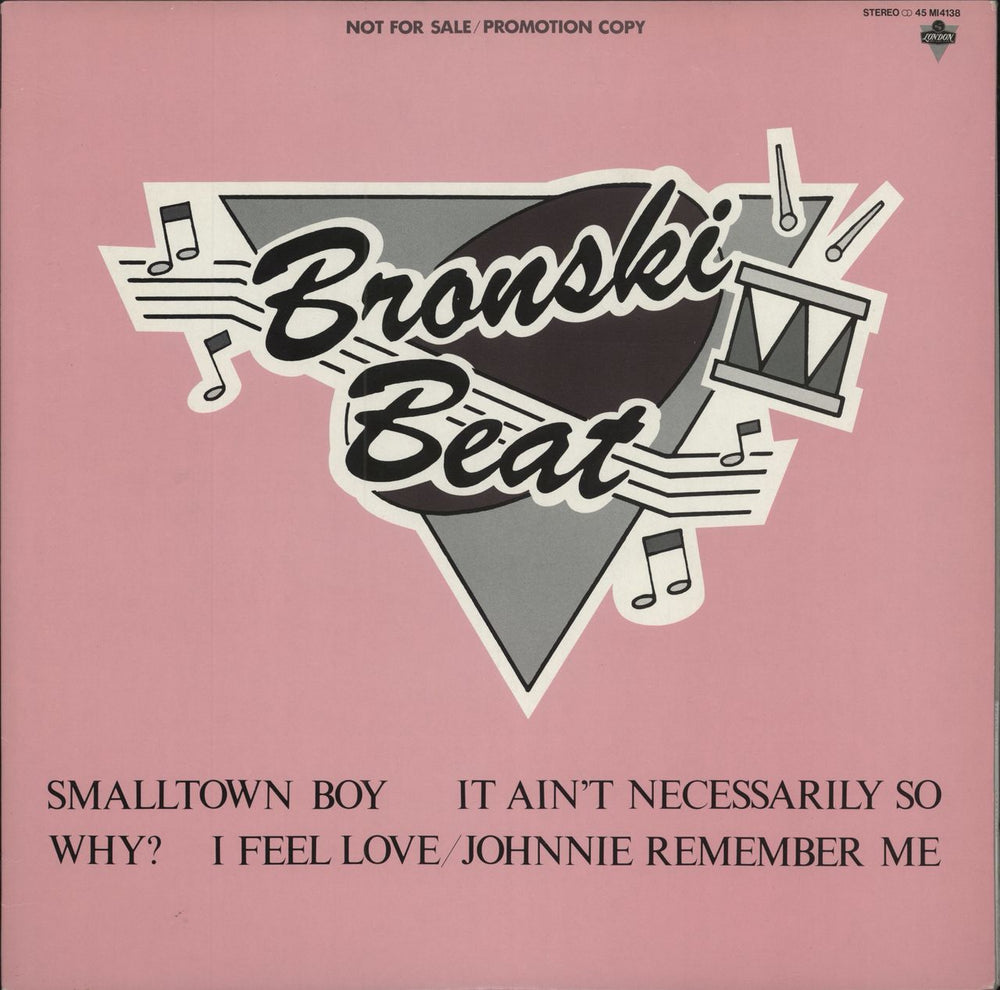 Bronski Beat Smalltown Boy - Promotion Copy Japanese Promo 12" vinyl single (12 inch record / Maxi-single) 45MI4138