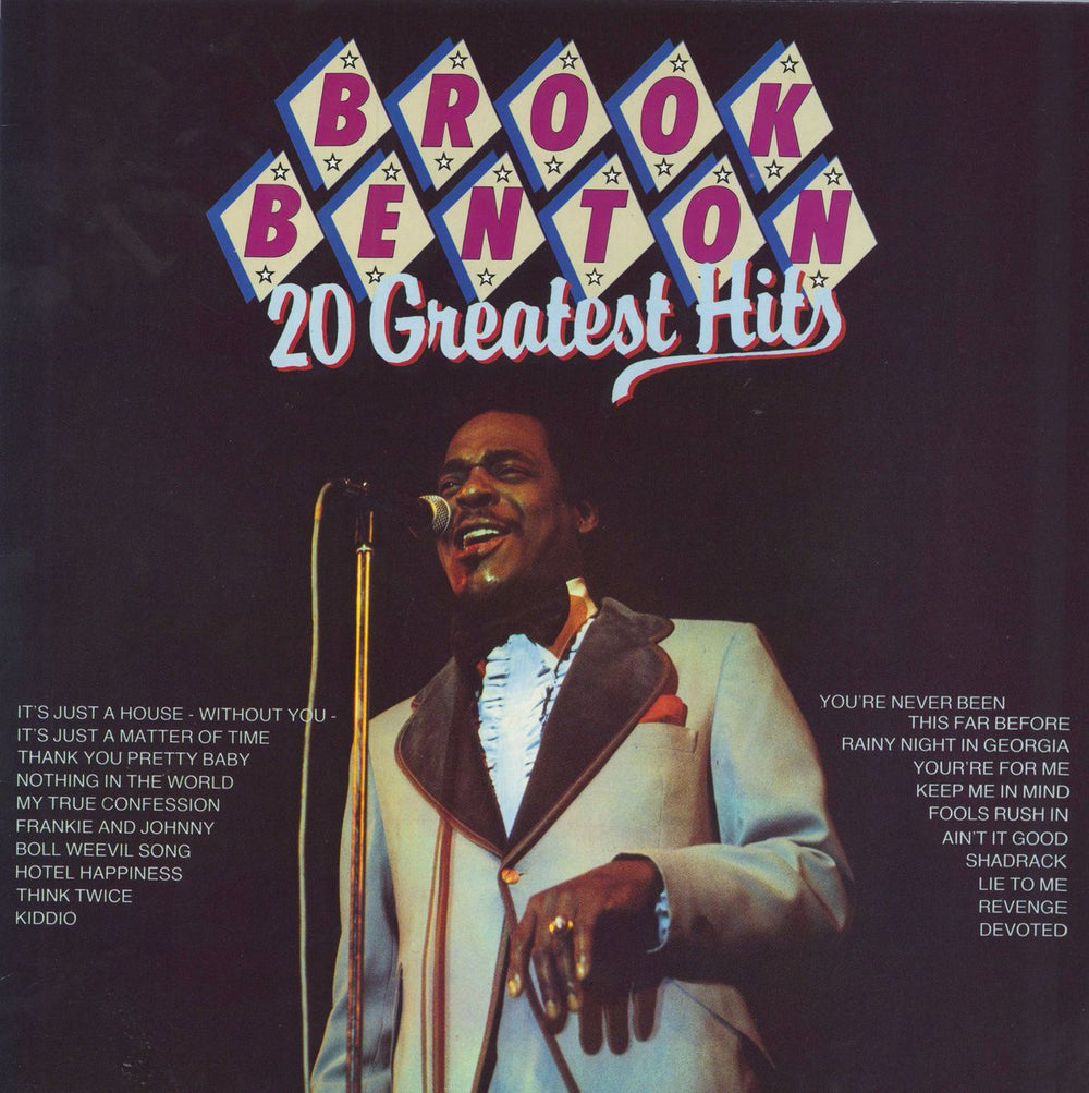 Brook Benton 20 Greatest Hits German vinyl LP album (LP record) MA0020983