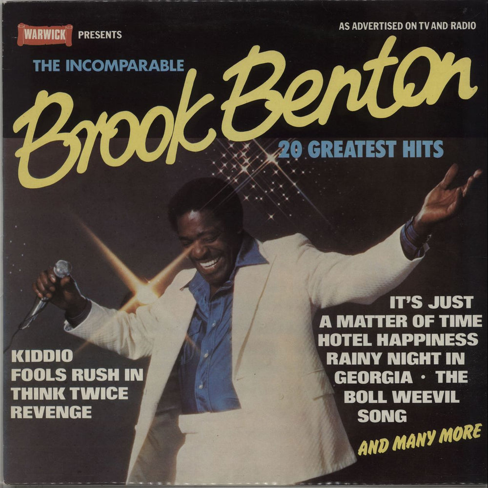 Brook Benton The Incomparable Brook Benton UK vinyl LP album (LP record) WW5031