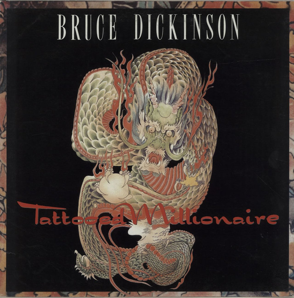 Bruce Dickinson Tattooed Millionaire + Poster Sleeve UK 12" vinyl single (12 inch record / Maxi-single) 12EM138