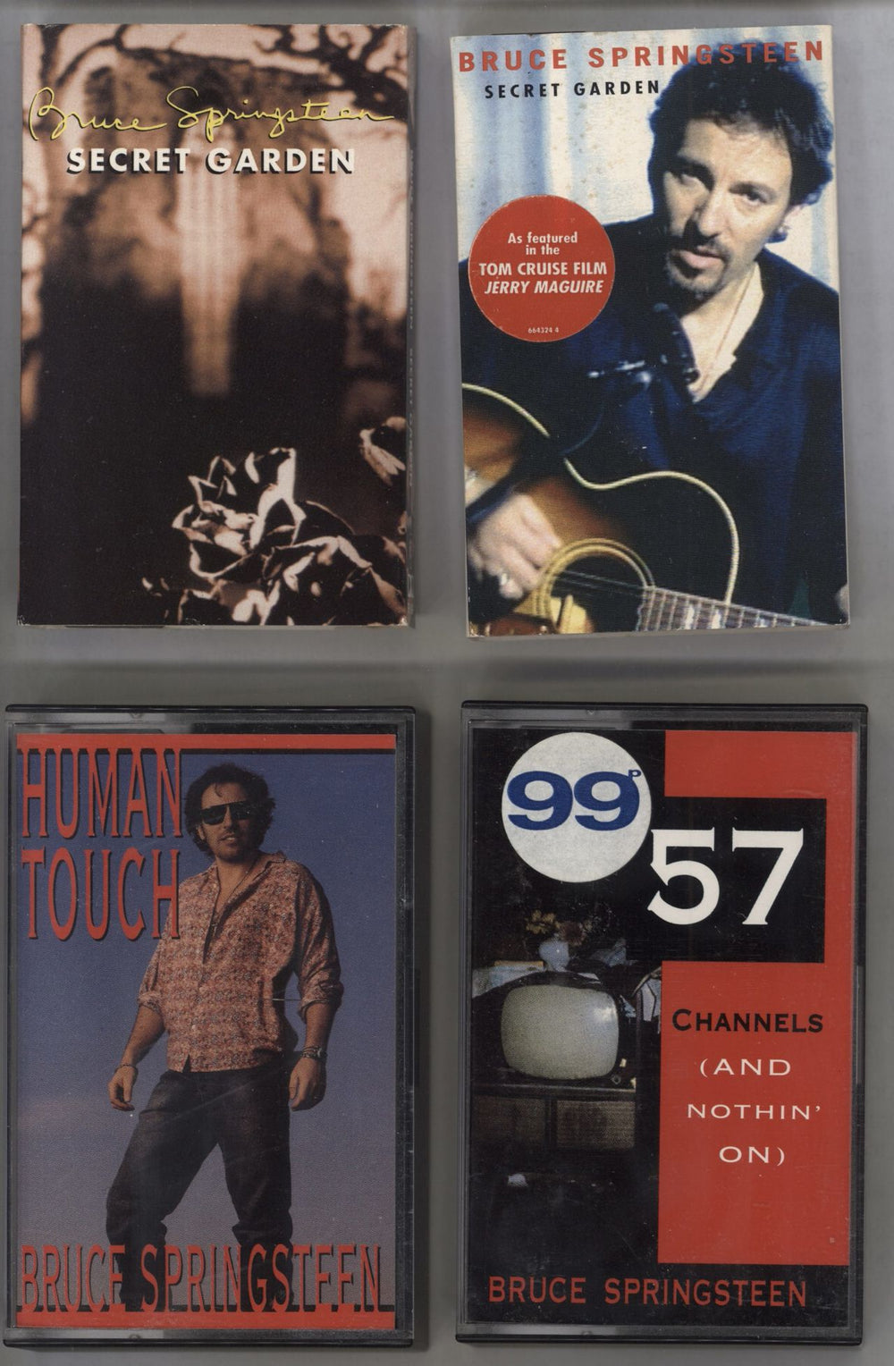 Bruce Springsteen Bundle of 4 Cassette Singles UK cassette album