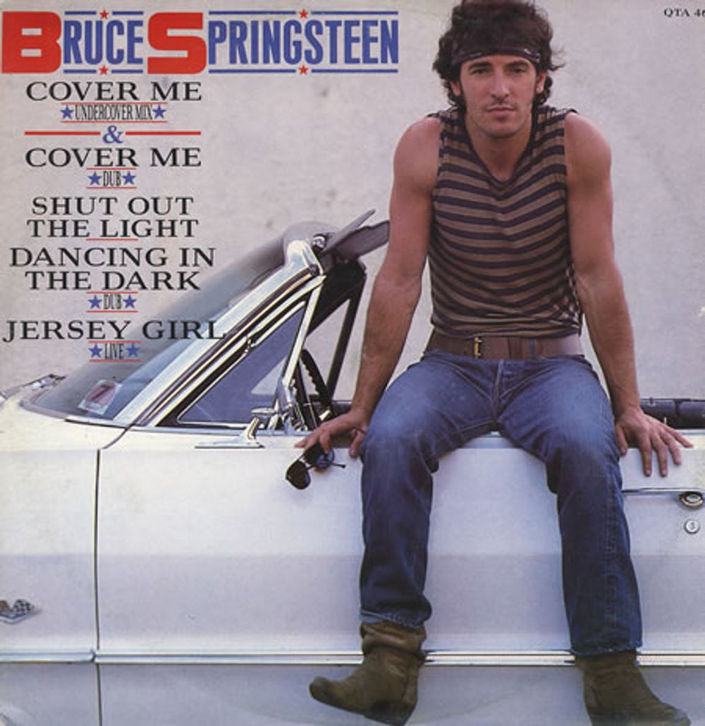 Bruce Springsteen Cover Me EP UK 12" vinyl single (12 inch record / Maxi-single) QTA4662