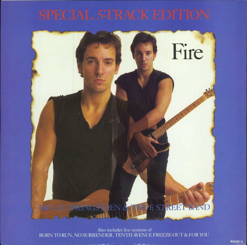 Bruce Springsteen Fire EP UK 12" vinyl single (12 inch record / Maxi-single) 650381-6