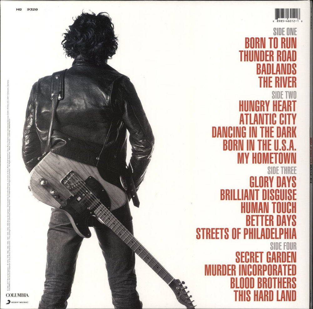 Bruce Springsteen Greatest Hits - RSD18 - Red Vinyl UK 2-LP vinyl record set (Double LP Album) SPR2LGR800564