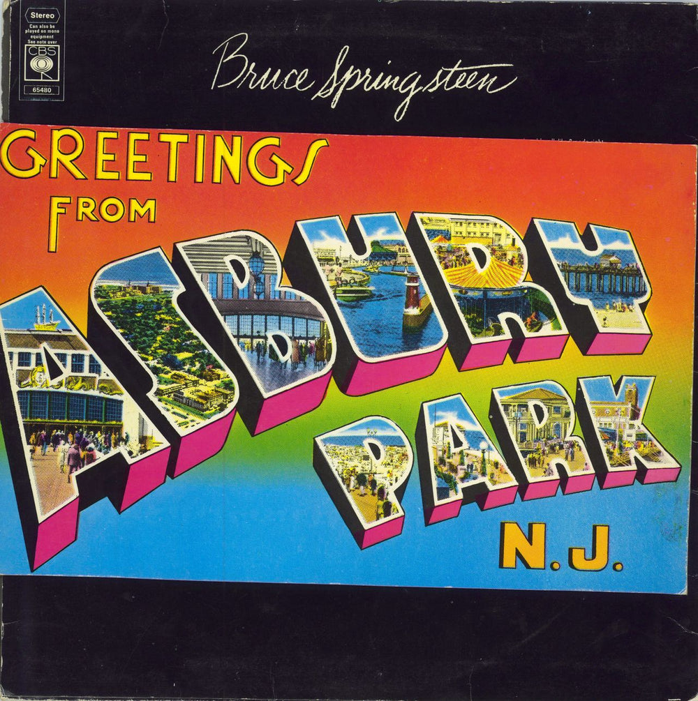 Bruce Springsteen Greetings From Asbury Park N.J. - 2nd - EX UK vinyl LP album (LP record) 65480