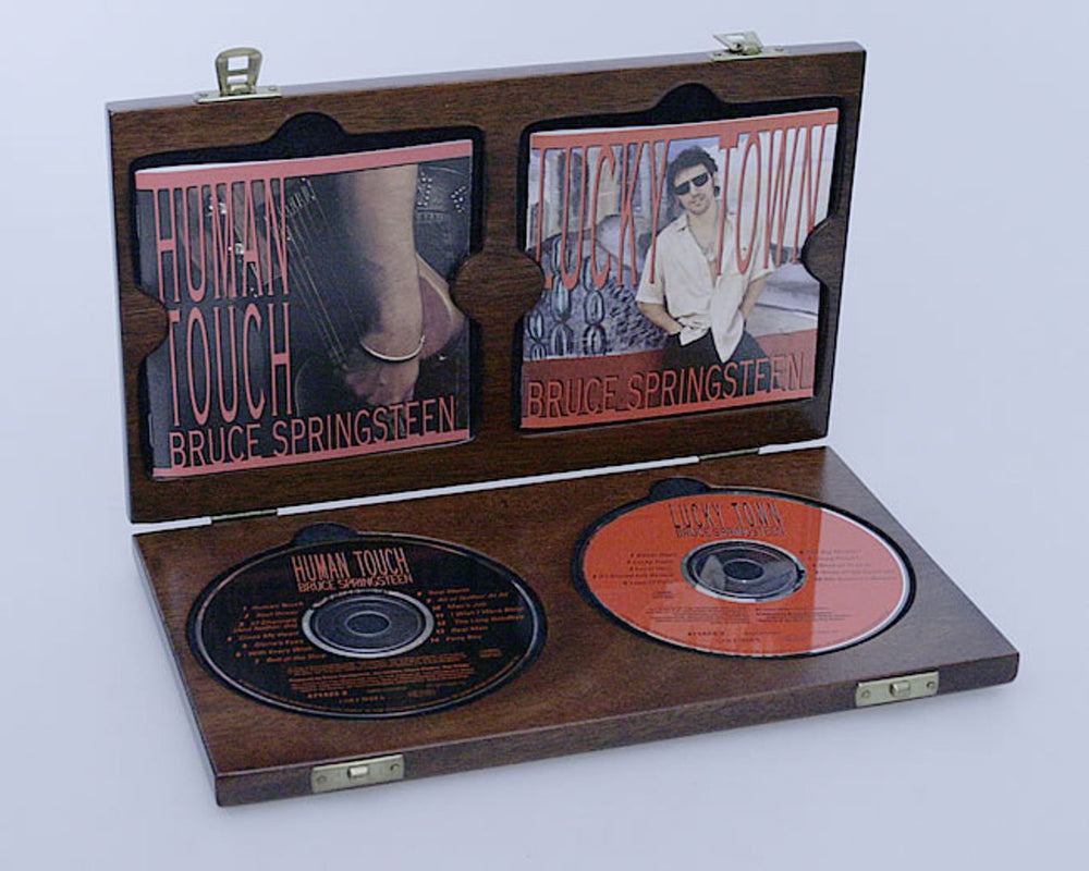 Bruce Springsteen Human Touch / Lucky Town - Wooden Box Set UK box set SPRBXHU06271