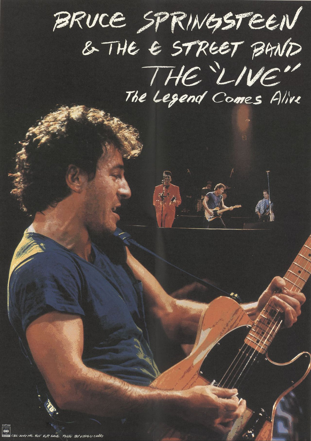 Bruce Springsteen Live Collection + Poster + Stickered Shrink Japanese 12" vinyl single (12 inch record / Maxi-single) SPR12LI411207