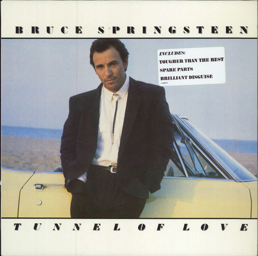 Bruce Springsteen Tunnel Of Love - Hype Stickered (3 Song) UK vinyl LP album (LP record) 4602701