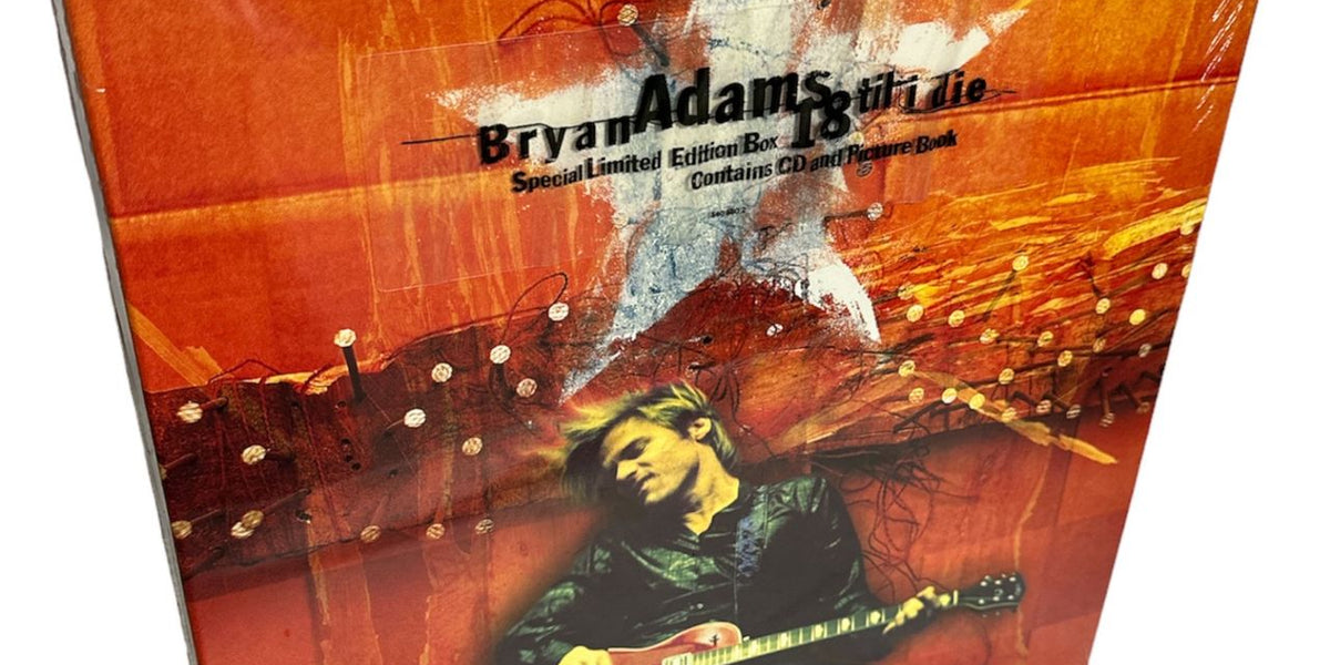 Bryan Adams 18 til I Die サイン入り Bryan Adams 18 Til I Die - Promo Stickered UK Promo Vinyl LP