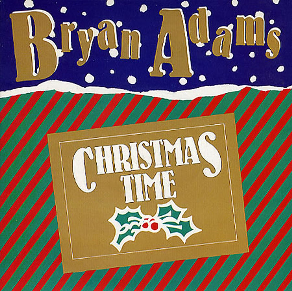 Bryan Adams Christmas Time UK 7" vinyl single (7 inch record / 45) AM297