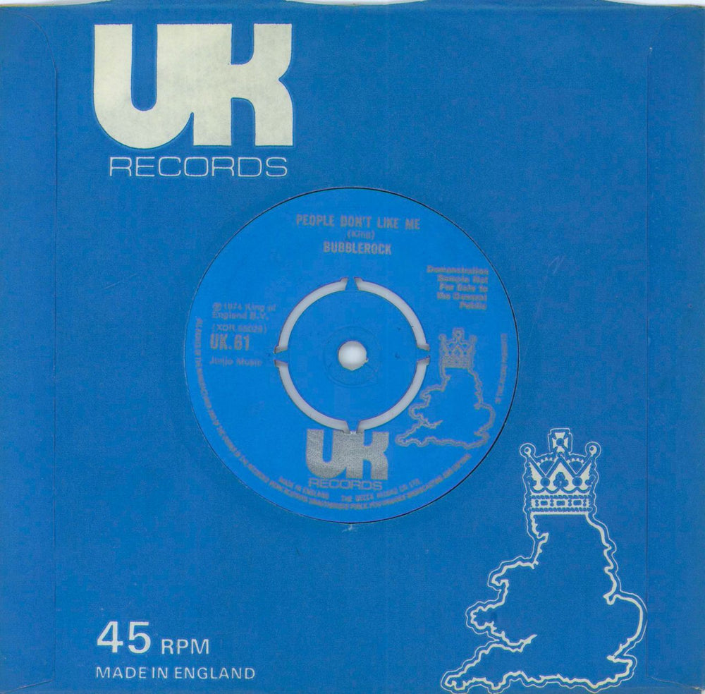 Bubblerock Get Off Of My Cloud UK Promo 7" vinyl single (7 inch record / 45)