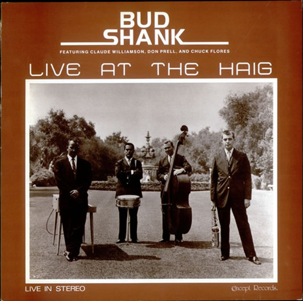 Bud Shank Live At The Haig UK vinyl LP album (LP record) VL2