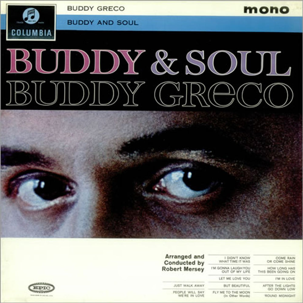 Buddy Greco Buddy & Soul UK vinyl LP album (LP record) 33SX1478