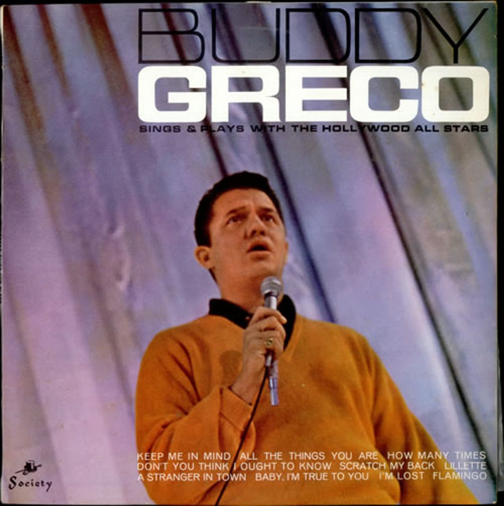 Buddy Greco Sings And Plays With The Hollywood All Stars UK vinyl LP album (LP record) SOC995