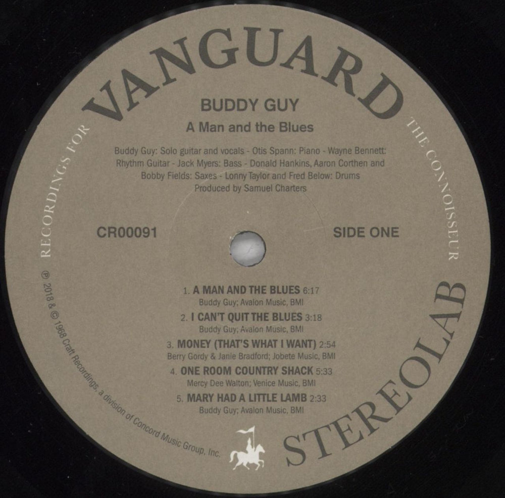 Buddy Guy A Man & The Blues - 180 Gram US vinyl LP album (LP record) BGYLPAM826248