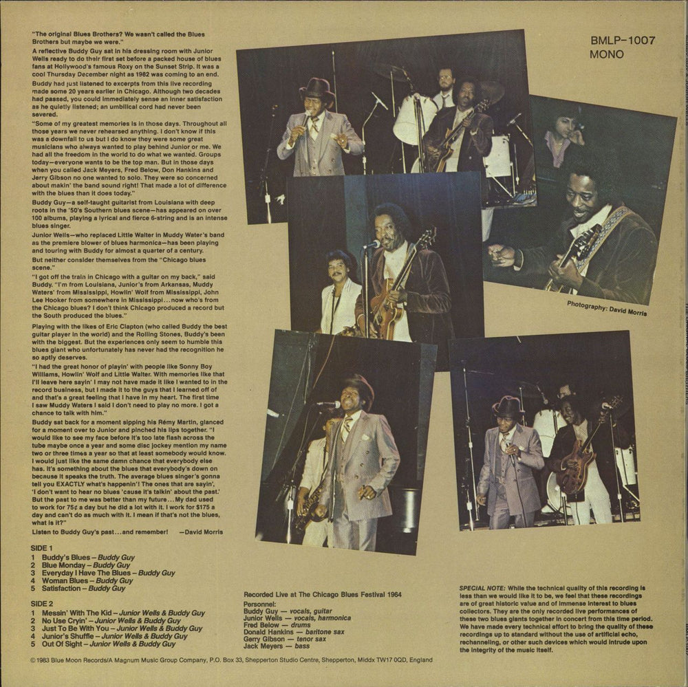 Buddy Guy The Original Blues Brothers UK vinyl LP album (LP record)