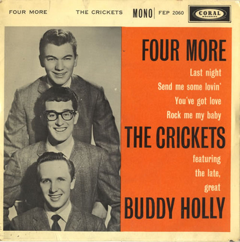 Buddy Holly Four More UK 7" vinyl single (7 inch record / 45) FEP2060