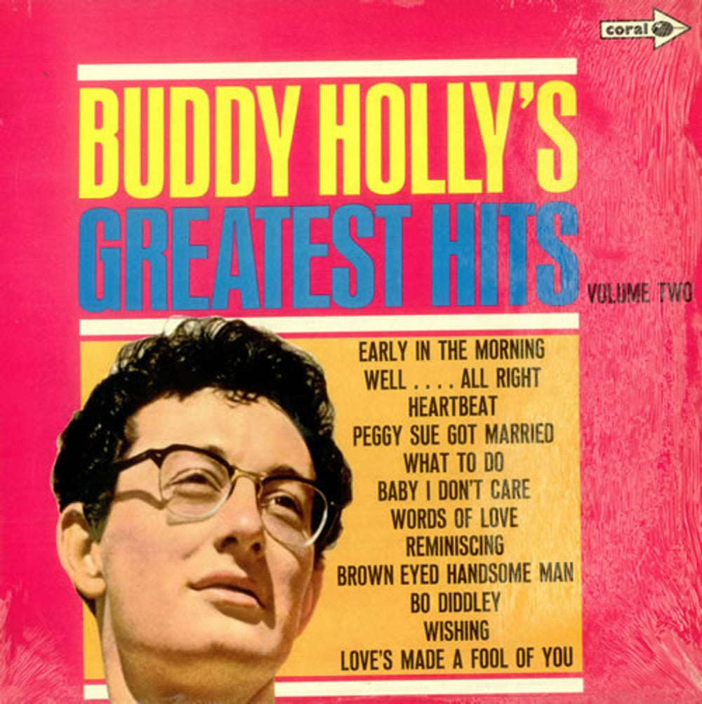 Buddy Holly Greatest Hits Volume Two UK vinyl LP album (LP record) CP47