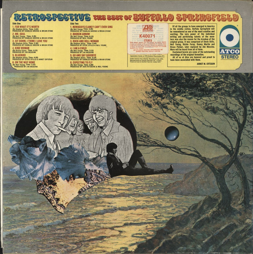 Buffalo Springfield Retrospective - The Best Of Buffalo Springfield UK vinyl LP album (LP record)