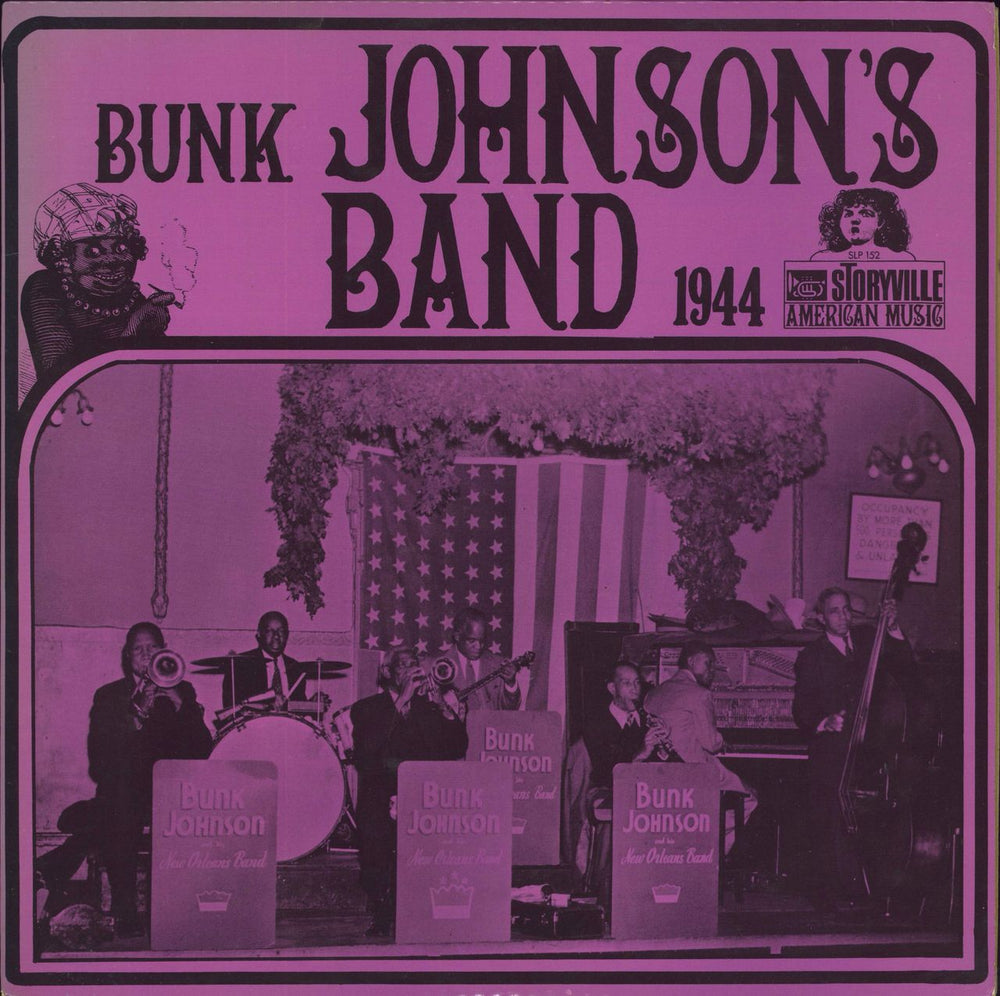 Bunk Johnson Bunk Johnson's Band-1944 Danish vinyl LP album (LP record) SLP152