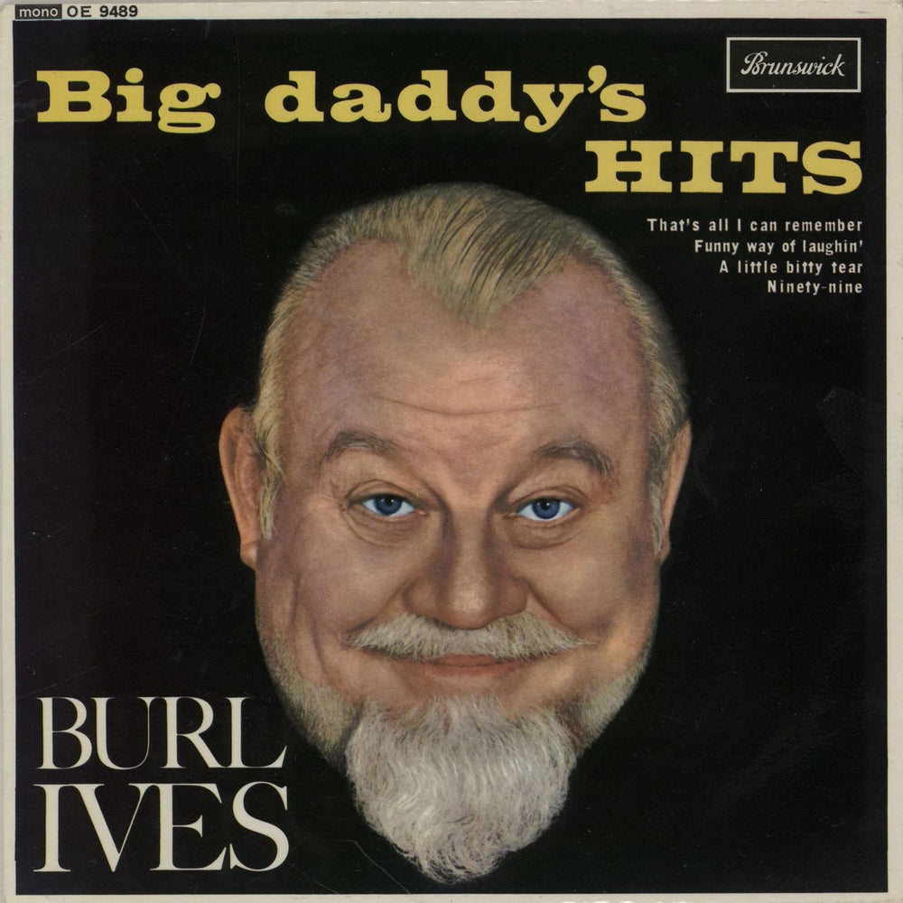 Burl Ives Big Daddy's Hits UK 7" vinyl single (7 inch record / 45) OE9489