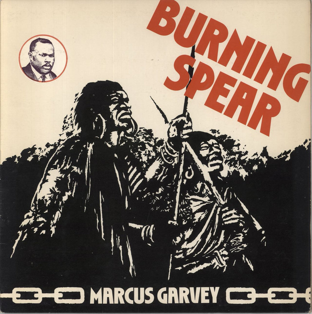 Burning Spear Marcus Garvey - 1st - stickered p/s UK vinyl LP album (LP record) ILPS9377