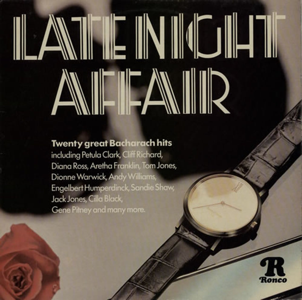 Burt Bacharach Late Night Affair UK vinyl LP album (LP record) RTL2054