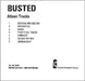 Busted Album Tracks UK Promo CD-R acetate CD-R ACETATE