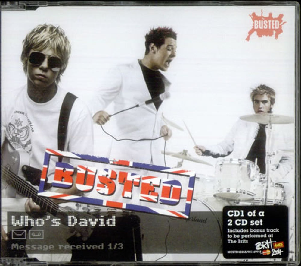 Busted Who's David UK 2-CD single set (Double CD single) MCSTD40355/MCSXD40355