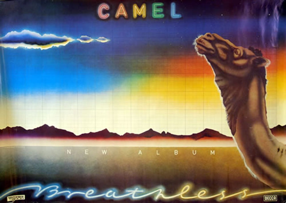 Camel Breathless UK Promo poster 24 X 33