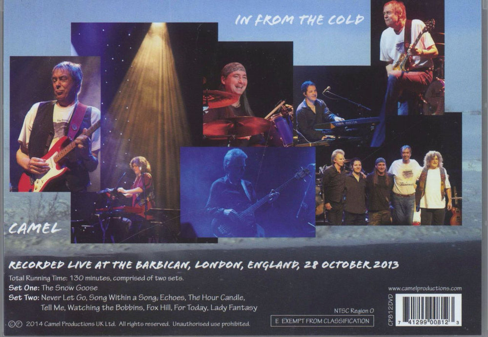 Camel In From The Cold UK DVD