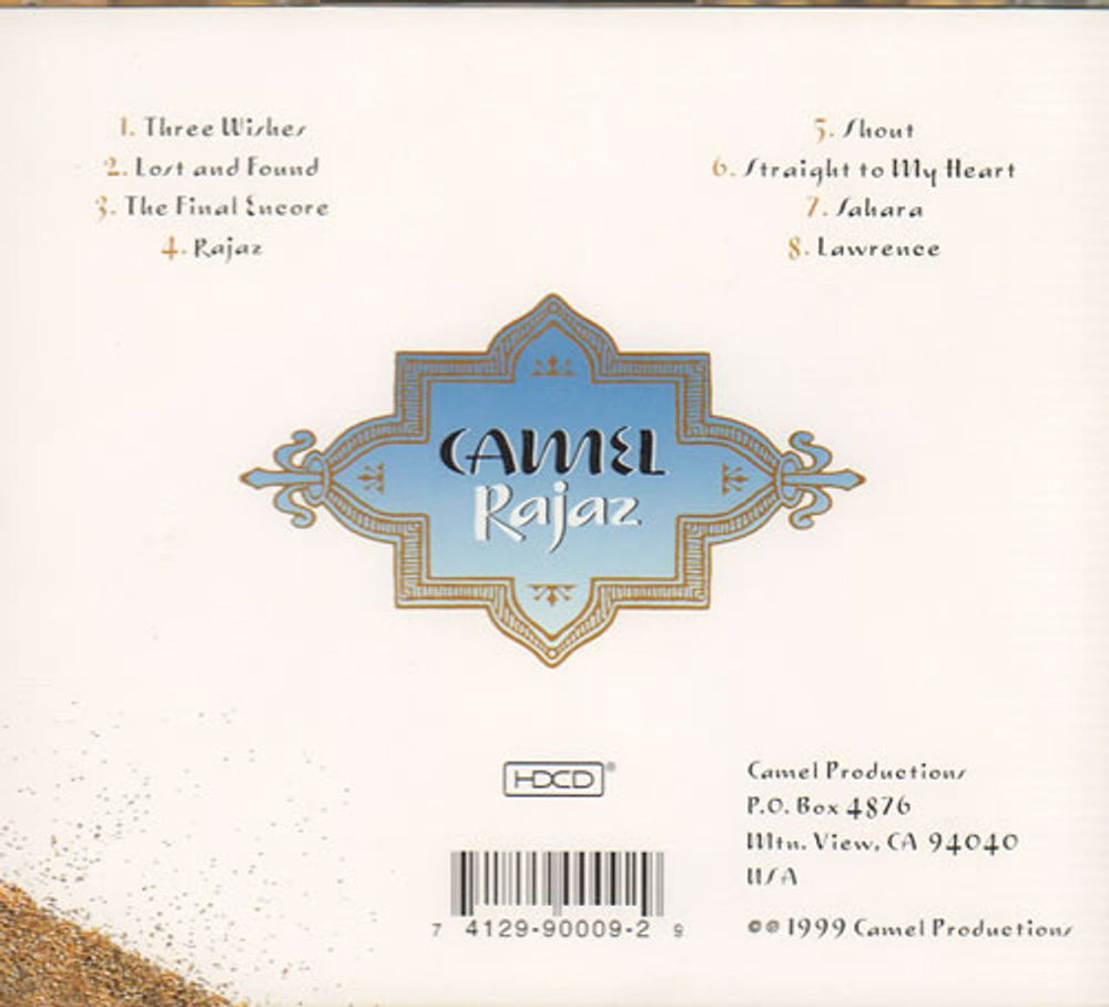 Camel Rajaz US CD album (CDLP) C-LCDRA642741