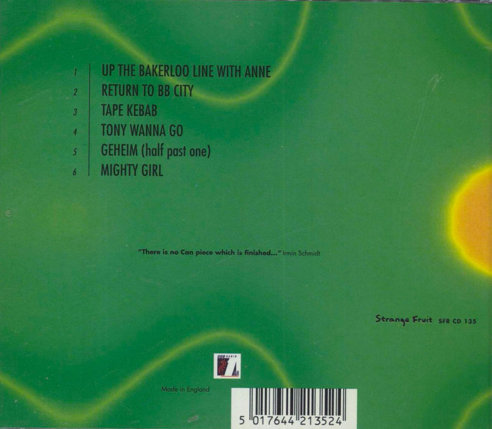 Can The Peel Sessions UK CD album (CDLP) 5017644213524