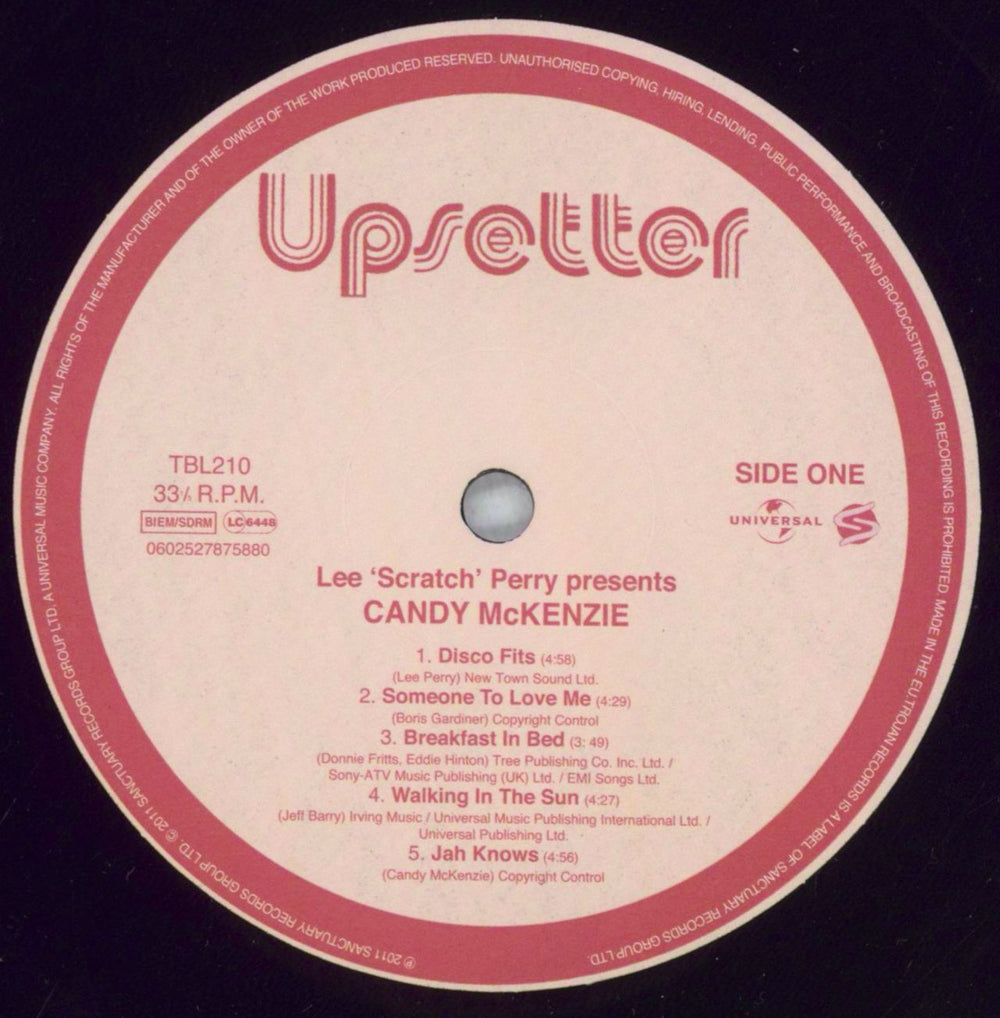 Candy Mckenzie Lee 'Scratch' Perry Presents Candy McKenzie UK vinyl LP album (LP record) ZCNLPLE826313